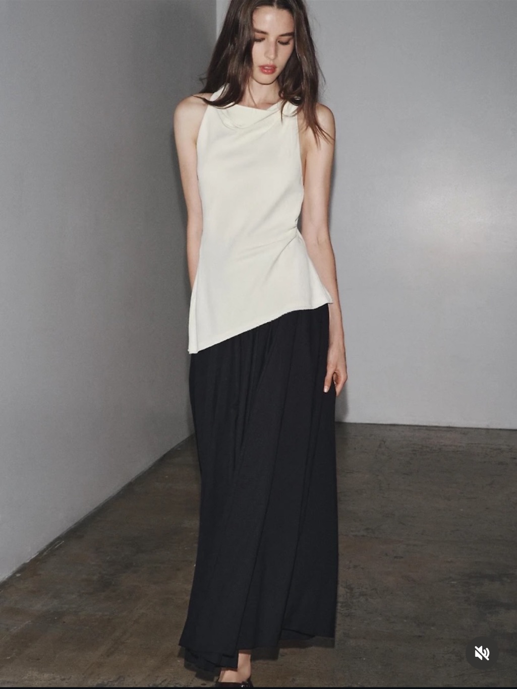Zara Women’s Black Maxi Dress - Sleek Flowy Design